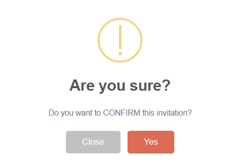 A user after clicking the 'Confirm Reviewer' button in the email redirected to 'confirm' the change reviewer invitation in Rental Beast 
